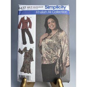 Vintage Simplicity Sewing Pattern 4477 Womens Pants Top Skirt Size 18W-24W